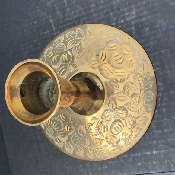 VGT,Brass set of 2 Candlestick Holders,Made In India. - Picture 4 of 9